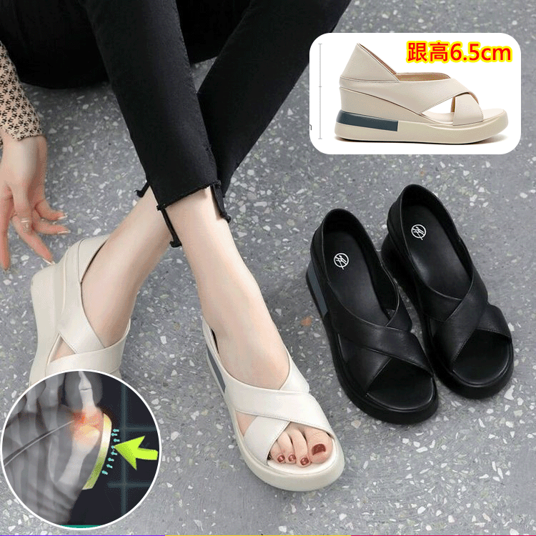 【日本進口】露趾魚嘴包跟涼鞋,矯正拇指外翻,足弓支撐,分散拇指壓力柔軟舒適久站不累 【日本進口】露趾魚嘴包跟涼鞋,矯正拇指外翻,足弓支撐,分散拇指壓力柔軟舒適久站不累